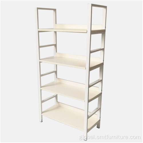 China 4 Layer Metal Leaning Ladder Shelf Bookcase Manufactory